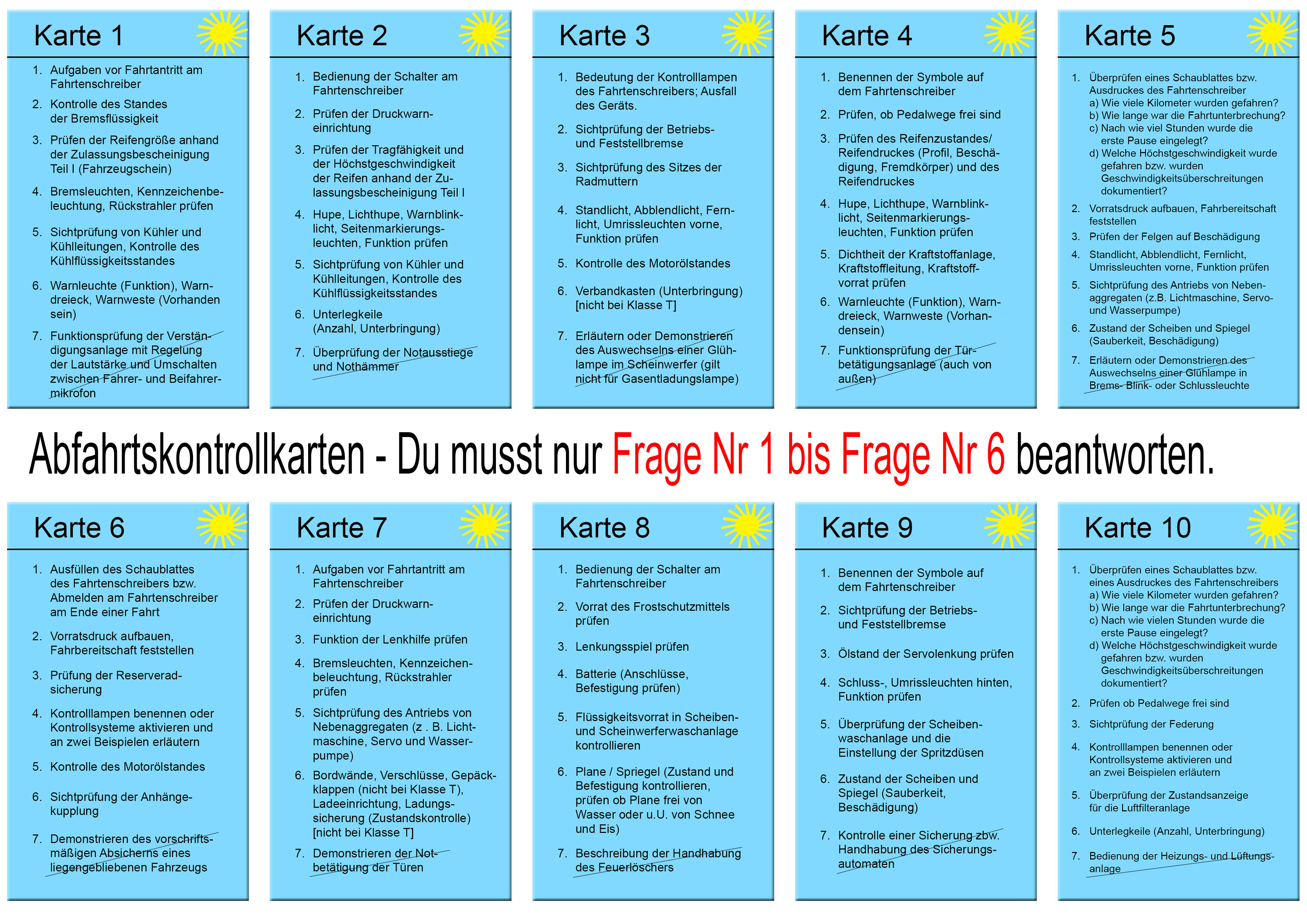 Abfahrtskontrolle Klasse C Fragen Und Antworten schmidt-fahrschule.de